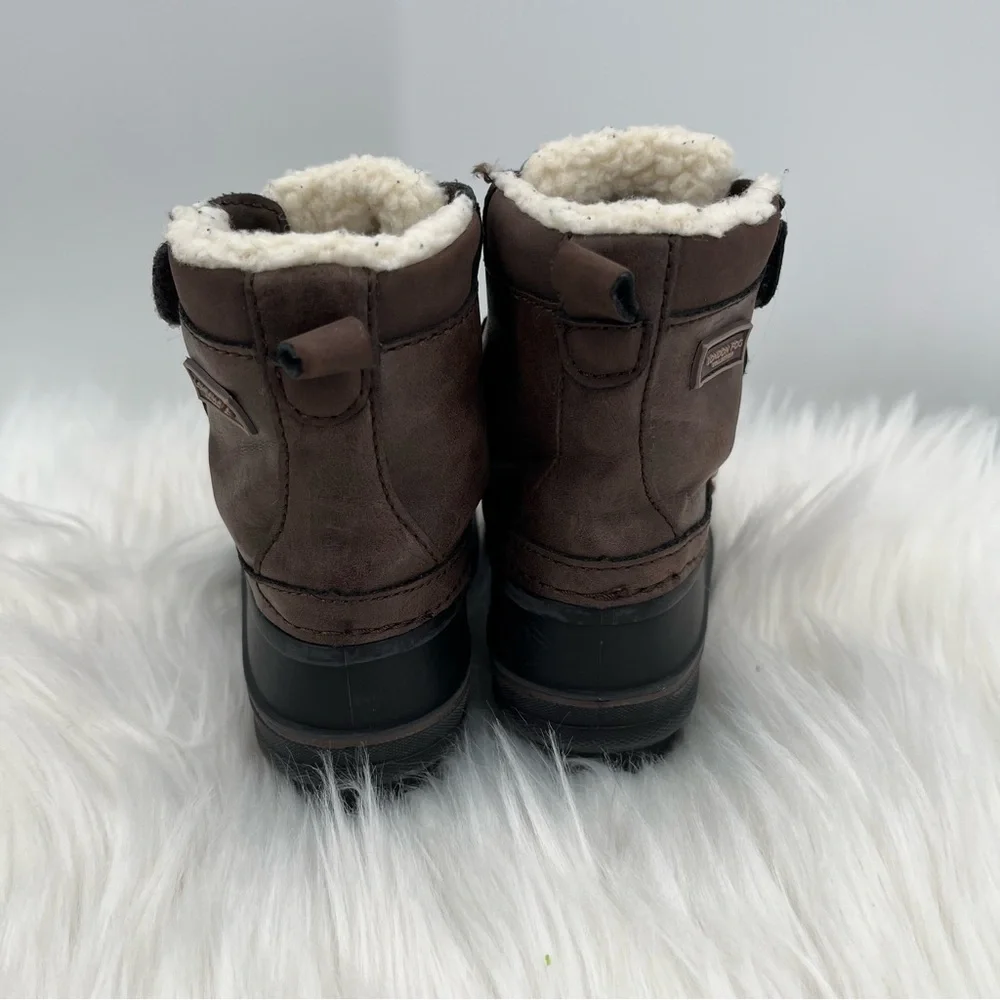 London Fog Collection Boots Size 5 Toddler Brown Cold Weather Winter Shoes